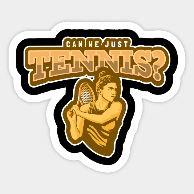 Can We Just Tennis? Sticker by poc98